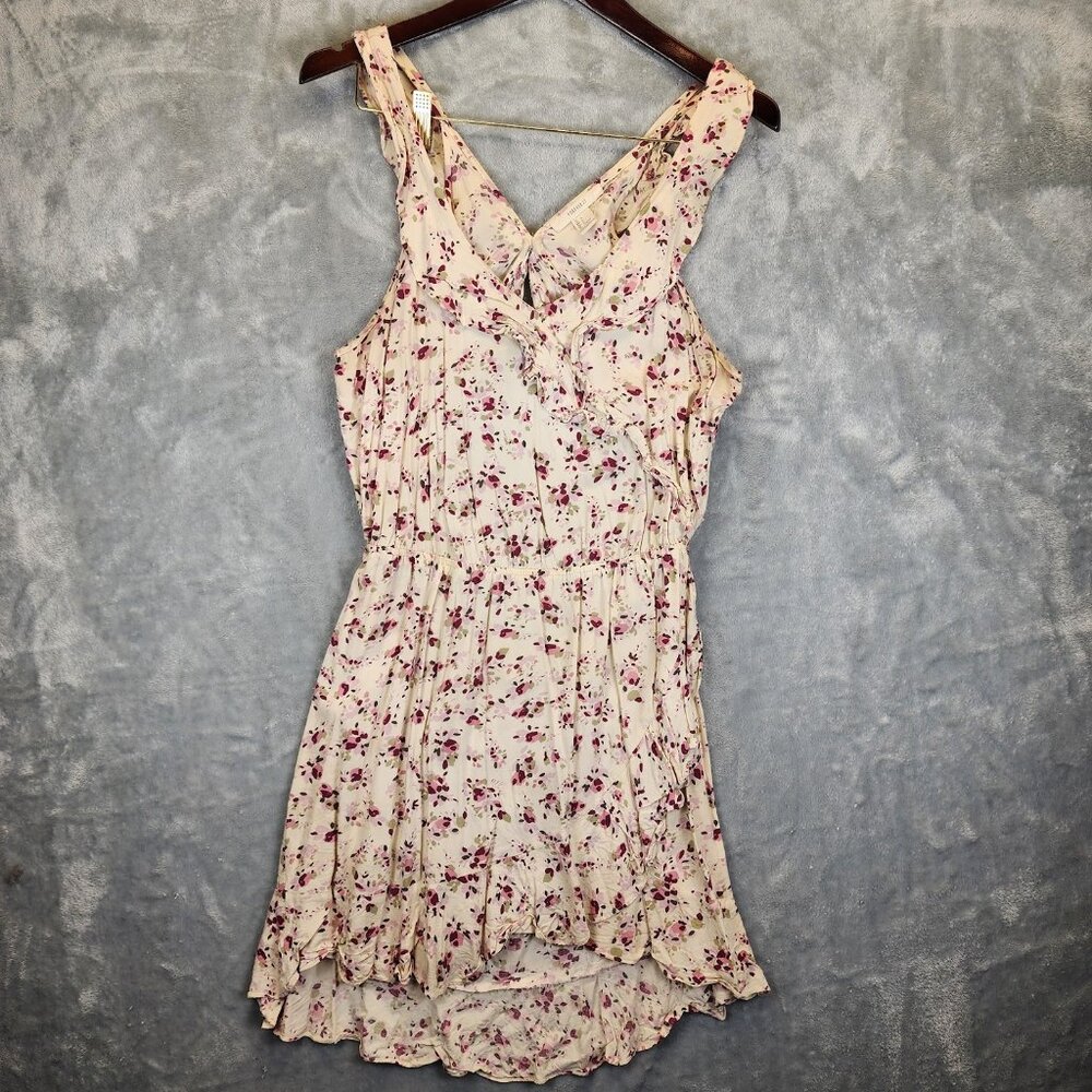 Forever 21 Summer Dress Womens Large Floral Ruffle Lightweight Feminine